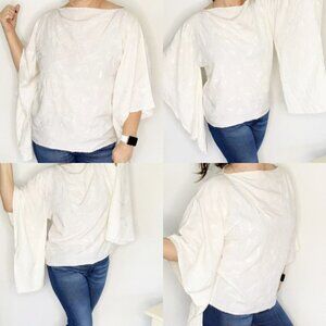 Vintage Key Lime Pie Ivory Embroidered Blouse